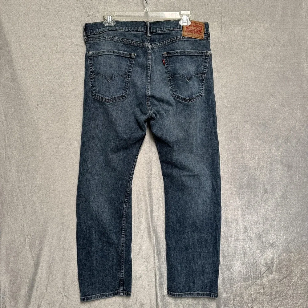 Levis 505‎ Jeans Mens 36x30 Blue Medium Wash Straight Denim Regular Fit Cotton